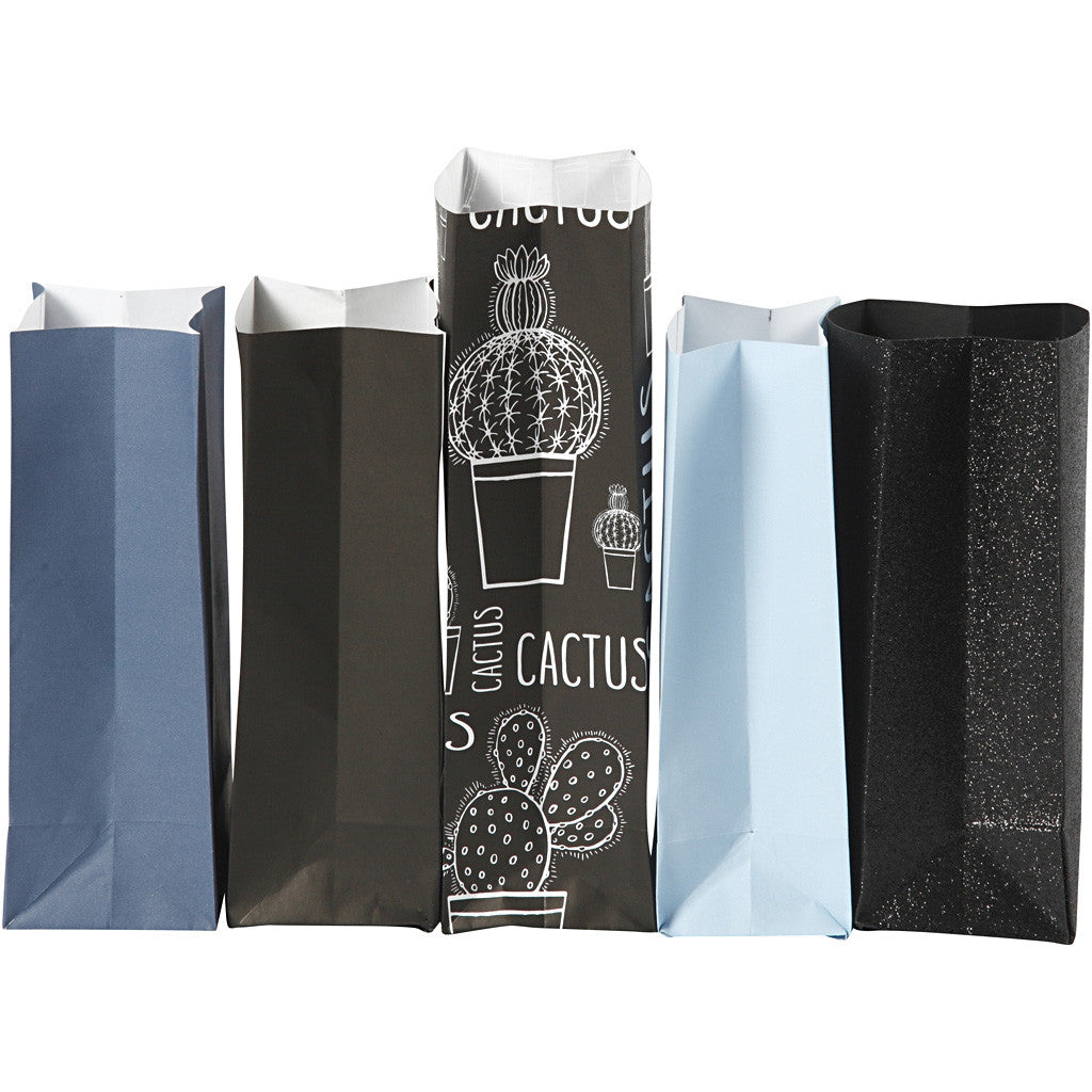 Sac en Papier, H : 21 cm, dim. 6x9 cm, 80 gr, 5x10 Pq./ 1 Pq. [HOB-23179]