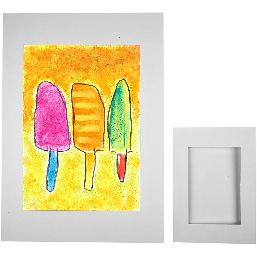 Cartes passe-partout, dim. A4+A6, 230 gr, blanc, 2x60 pièces/ 1 Pq. [HOB-23630]