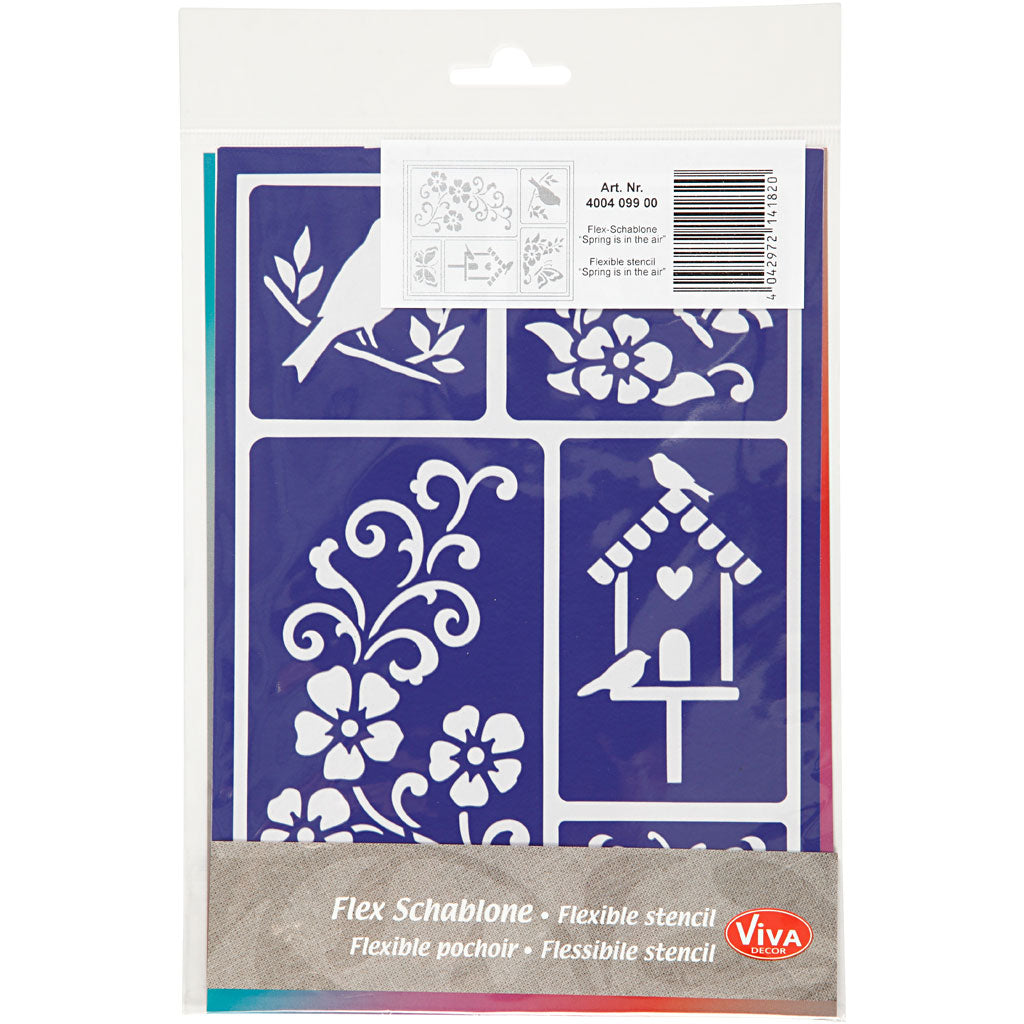 Flexibel sjabloon, voorjaar, 21x14,8 cm, 1 stuk [HOB-24435]