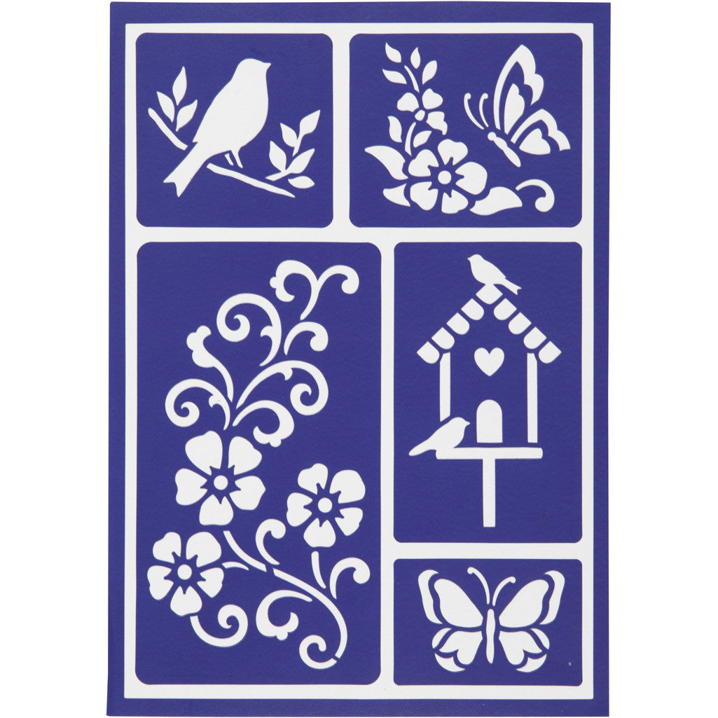 Flexibel sjabloon, voorjaar, 21x14,8 cm, 1 stuk [HOB-24435]