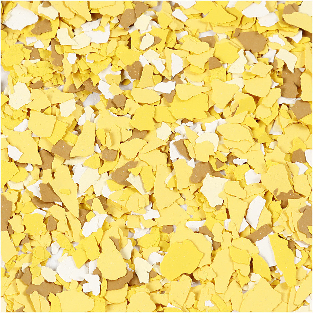 Flocons de Terrazzo, jaune, 90 gr/ 1 boîte [HOB-24592]