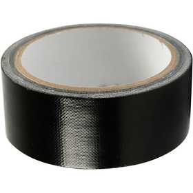 Canvas tape, B: 38 mm, zwart, 25 m/ 1 rol [HOB-24646]