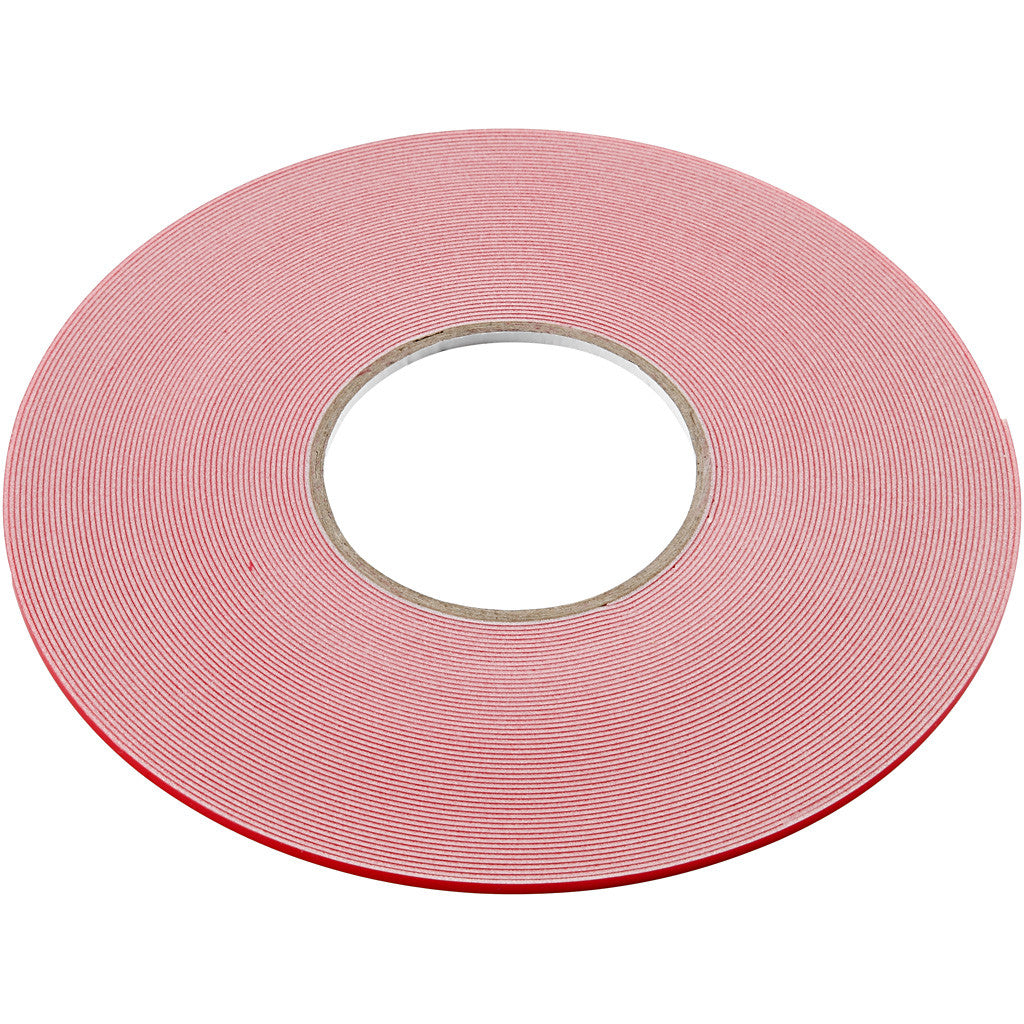 Dubbelzijdig klevend power tape, B: 3 mm, 25 m/ 1 rol [HOB-24662]