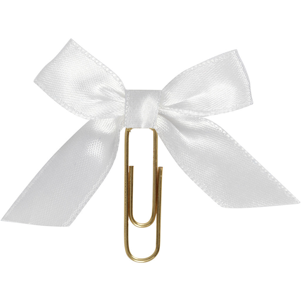 Paperclips, afm 40x70 mm, wit, 5 stuk/ 1 doos [HOB-247111]