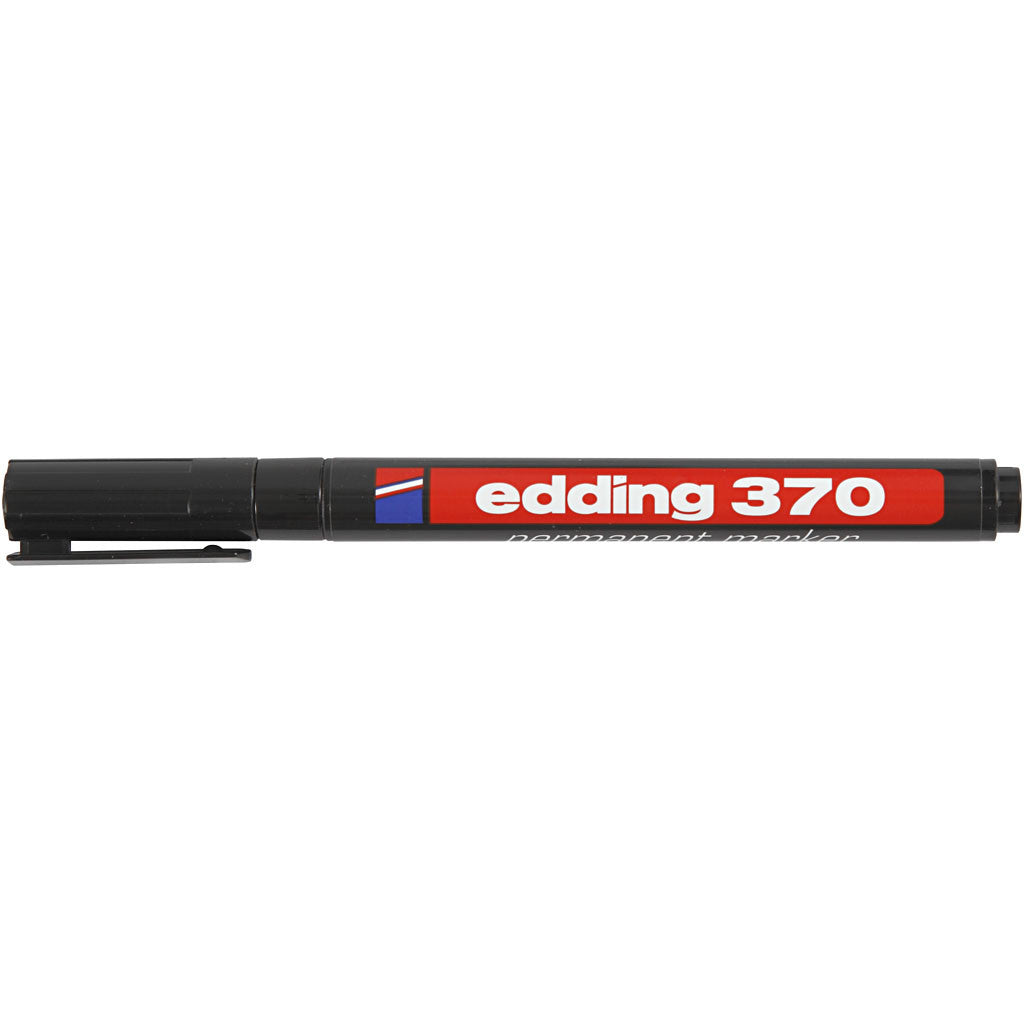 Edding 370 Stift, lijndikte 1 mm, zwart, 1 stuk [HOB-25005]