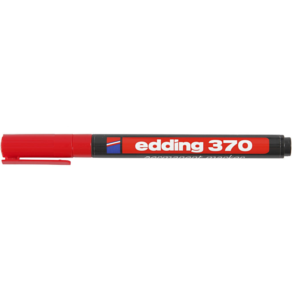 Edding 370 Stift, lijndikte 1 mm, rood, 1 stuk [HOB-25006]