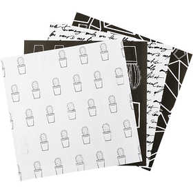 Origamipapier, afm 10x10 cm, 80 gr, 40 vel/ 1 doos [HOB-25368]