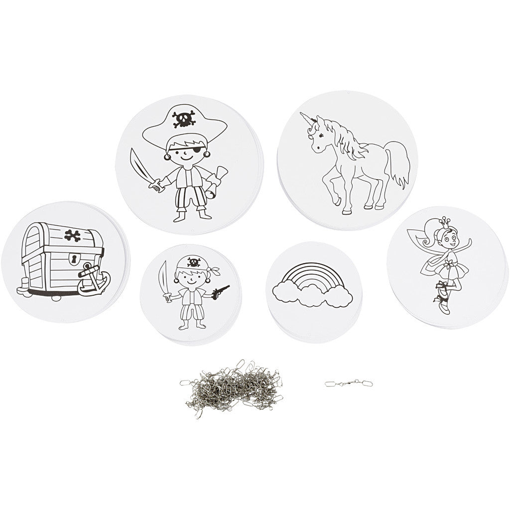 Mobielen met motief, d 12+15+18 cm, 300 gr, wit, 20 set/ 1 doos [HOB-25460]