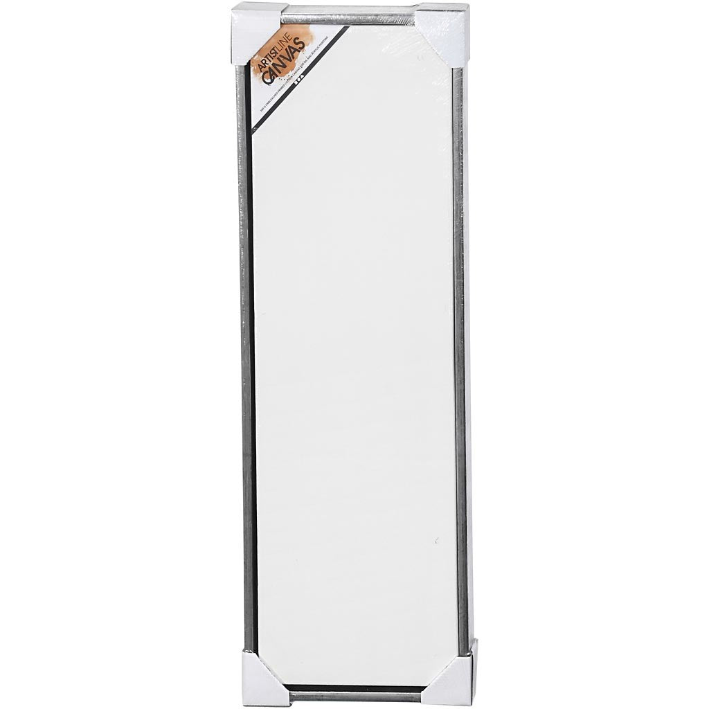 Entoile avec Cadre en Bois, dim. 30x90 cm, 360 gr, argent antique, blanc, 1 pièce [HOB-25761]