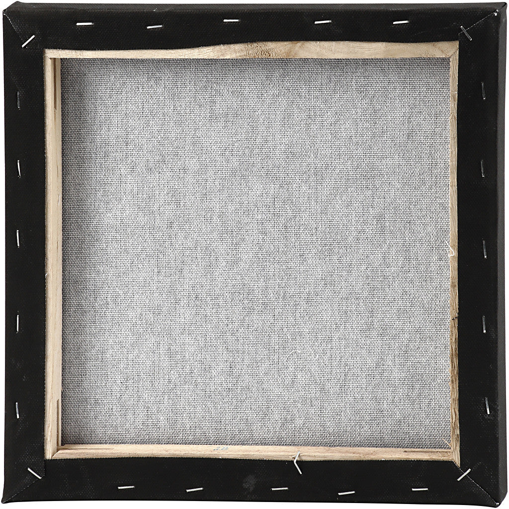 Entoilé, P: 1,6 cm, dim. 30x30 cm, 360 gr, noir, blanc, 10 pièces/ 1 Pq. [HOB-25764]