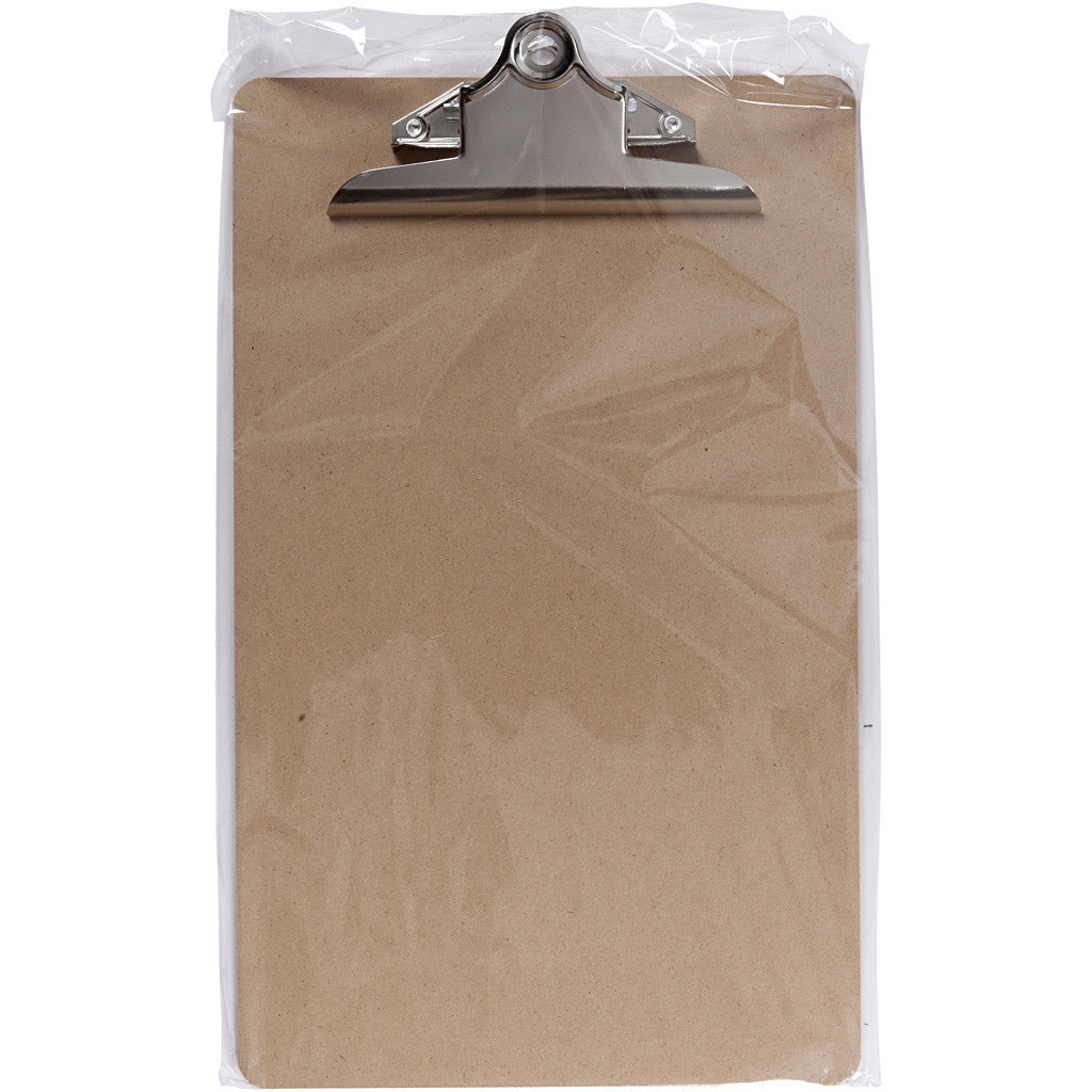 Plaque à pince pour dessin ou écriture, A4, dim. 23x34x0,3 cm, 1 pièce [HOB-265880]