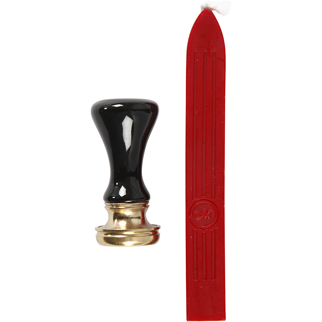 Kit à cacheter, d 17 mm, rouge, 1 set [HOB-270281]