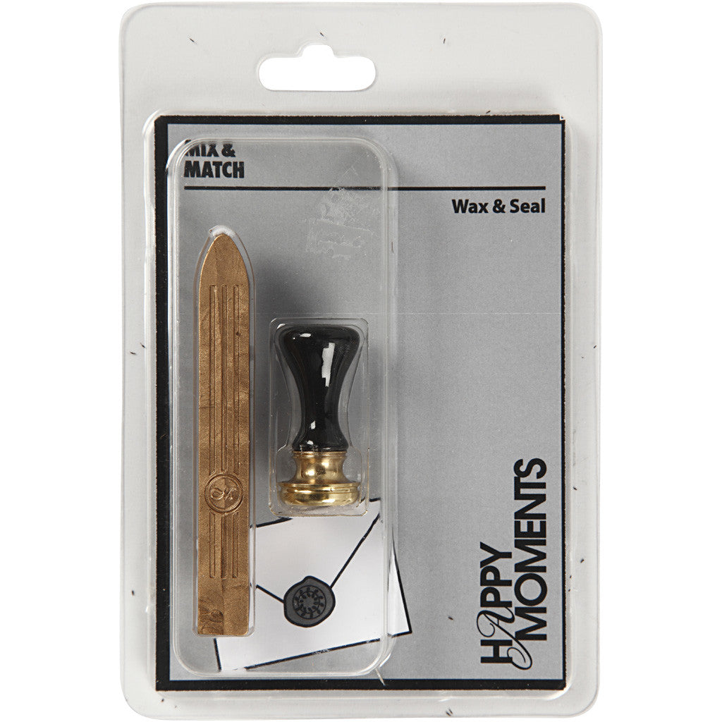 Kit à cacheter, d 17 mm, or, 1 set [HOB-270282]