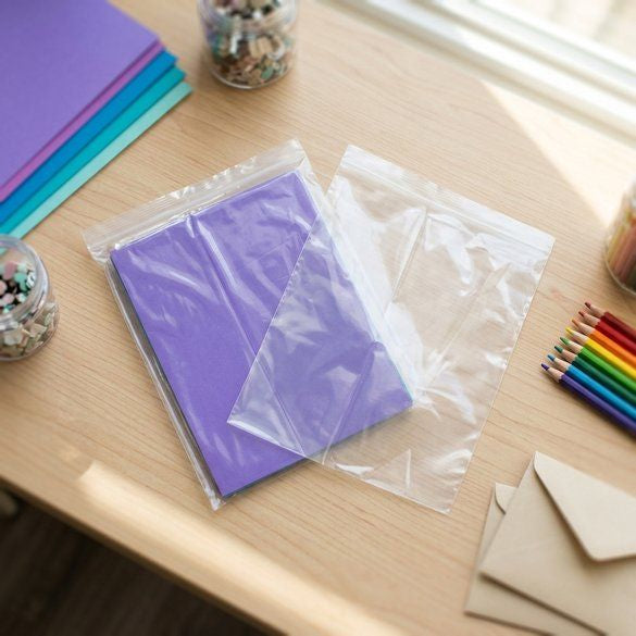 Sachet zip transparent en PE-BD 25,4x30,5cm (100 pièces) [2PE1012]