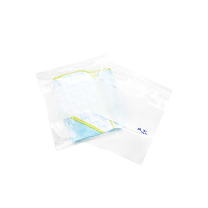 Grip Seal Bags with Write-on-Panel 33x38cm PE 50 micron