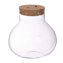 Terrarium met kurk, accu en usb-c stekker Ø20,5 h.20 cm (1 stuk) [IFS-30189]