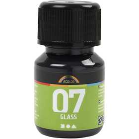 A-Color Glass, zwart, 30 ml/ 1 fles [HOB-31394]