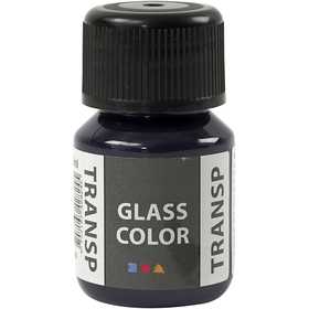 Glass Color Transparent, marineblauw, 30 ml/ 1 fles [HOB-31678]