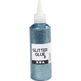 Glitterlijm, lichtblauw, 118 ml/ 1 fles [HOB-31826]