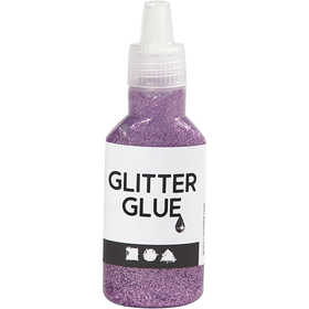 Glitterlijm, paars, 25 ml/ 1 fles [HOB-318270]