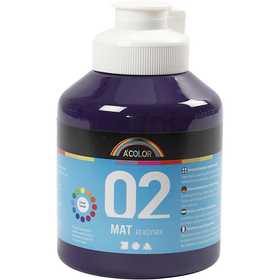 Acrylverf Mat, violet, 500 ml/ 1 fles [HOB-32122]