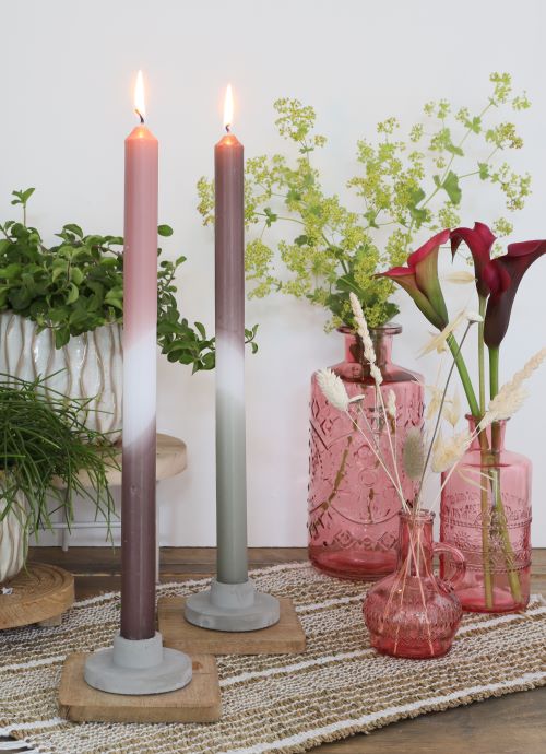 Vase à fleurs Porto Ø7.5cm et 14.5cm de haut Rose (12 pièces.) [IFS-29741]