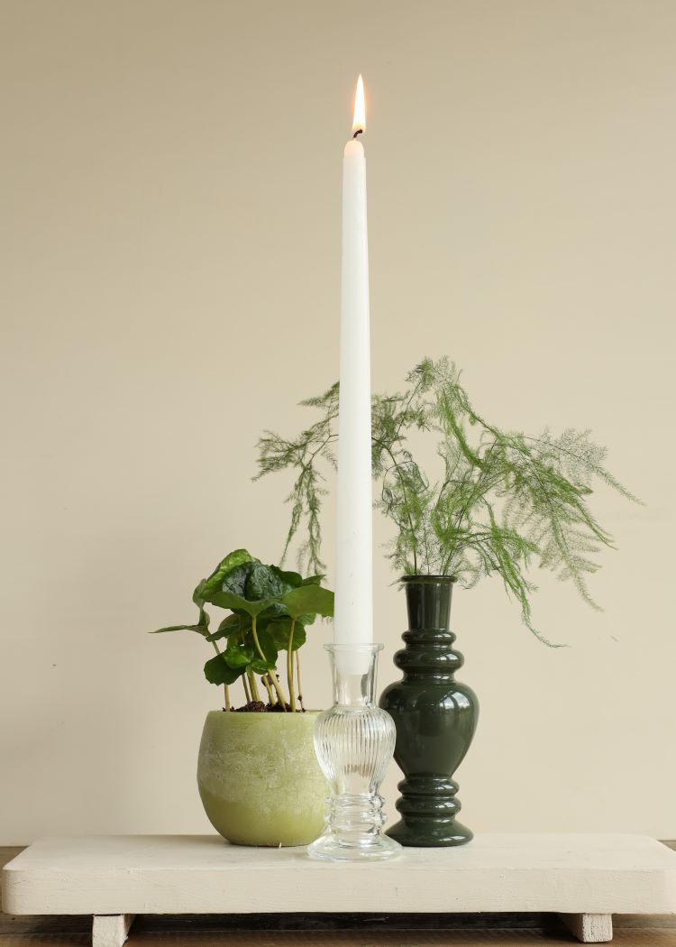 Bol aromatique Vert clair parfum de jasmin Ø9x8 cm (6 Pcs) [IFS-36212]