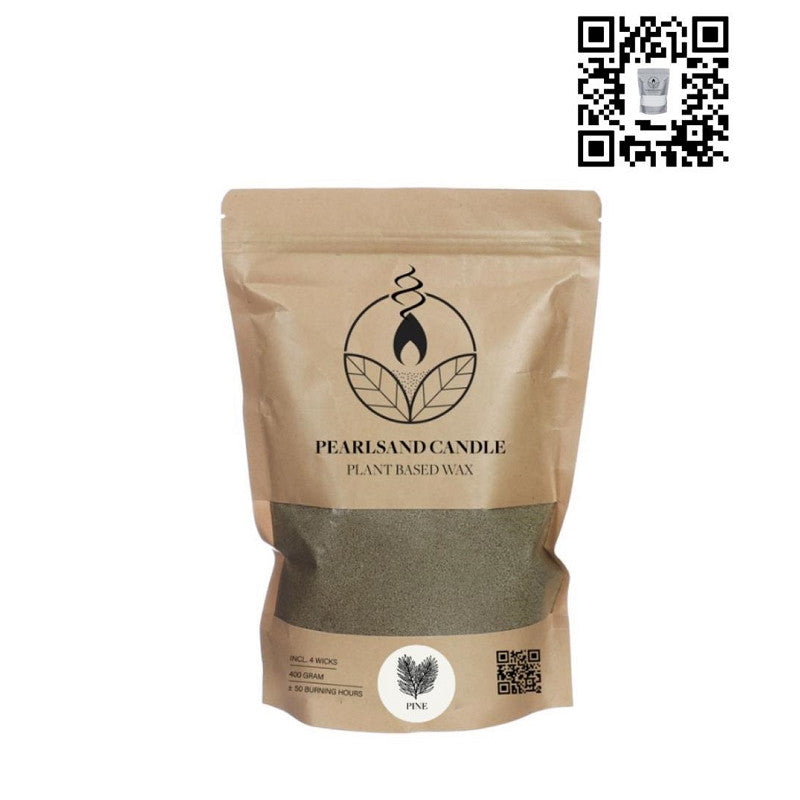 Bougie parfumée Pearlsand 400 g pin (6 pièces) [IFS-32920]