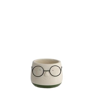 Pot with glasses Ø8,5 h:6,5 cm (6 Pcs)