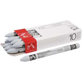 CARAN D’ACHE Neocolor I, L: 10 cm, dikte 8,5 mm, light grey (003), 10 stuk/ 1 doos [HOB-34038]