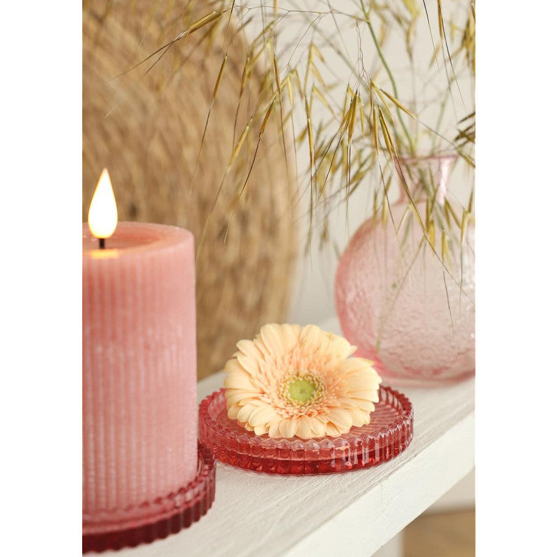 Coupelles en verre Kate Ø 10 cm, H. 6,5 cm, roses, lot de 4 (6 pièces) [IFS-34101]