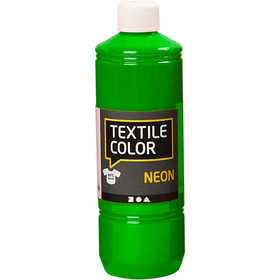 Textielkleur, neon groen, 500 ml/ 1 fles [HOB-34226]