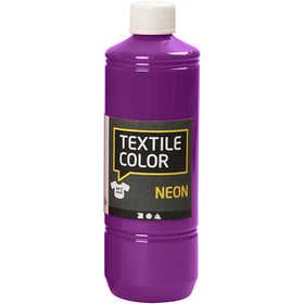 Textielkleur, neonpaars, 500 ml/ 1 fles [HOB-34227]