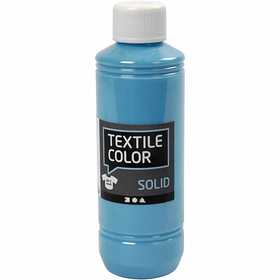 Textielkleur, dekkend, turquoiseblauw, 250 ml/ 1 fles [HOB-34621]