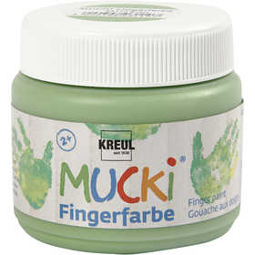 MUCKI Peinture au doigt, vert, 150 ml/ 1 boîte [HOB-34762]