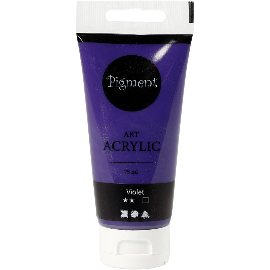 Peinture Acrylique, semi-brillant, opaque, violet blue, 75 ml/ 1 flacon [HOB-35148]