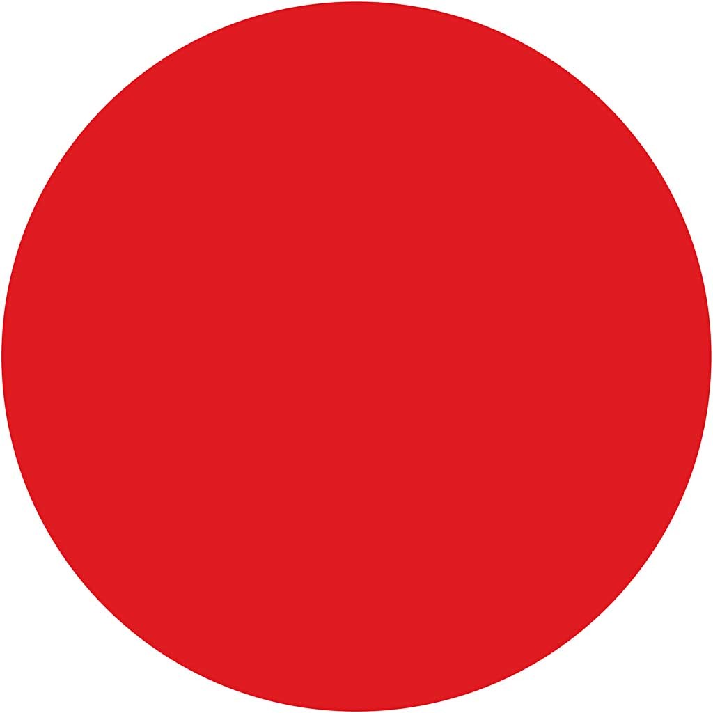 Peinture Acrylique, semi-brillant, semi transparent, rouge primaire, 500 ml/ 1 flacon [HOB-35404]