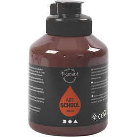 Peinture Acrylique, semi-brillant, opaque, burnt umber, 500 ml/ 1 flacon [HOB-35426]