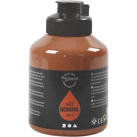 Peinture Acrylique, semi-brillant, opaque, raw sienna, 500 ml/ 1 flacon [HOB-35444]