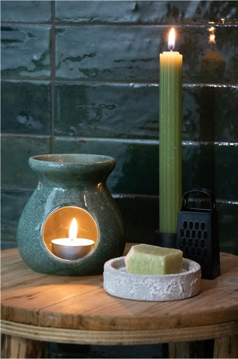 plat de cire à ciment gris clair Ø8 x H2 cm (12 pcs) [IFS-36050]