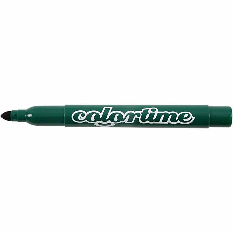 Feutres Colortime, trait 5 mm, couleurs classiques, 12 pièces/ 1 Pq. [HOB-37330]