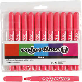 Colortime stiften, lijndikte 5 mm, roze, 12 stuk/ 1 doos [HOB-37339]