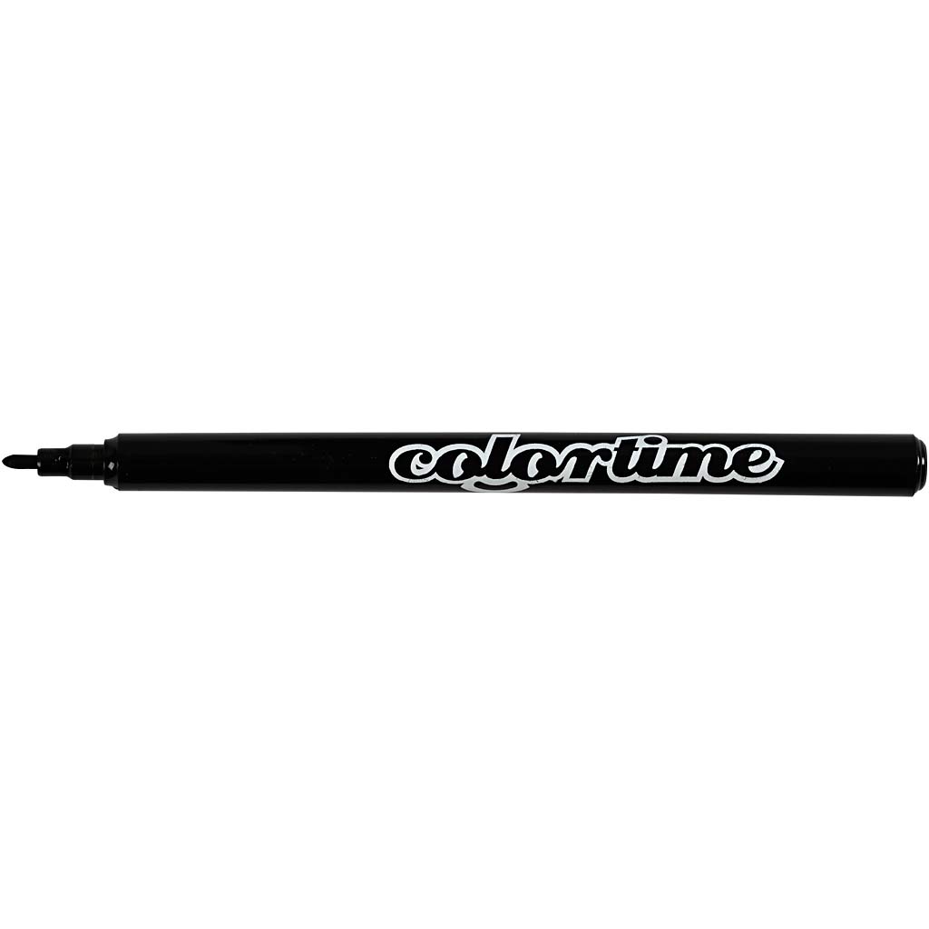 Colortime stift, lijndikte: 2 mm, zwart, 18stuks [HOB373561]
