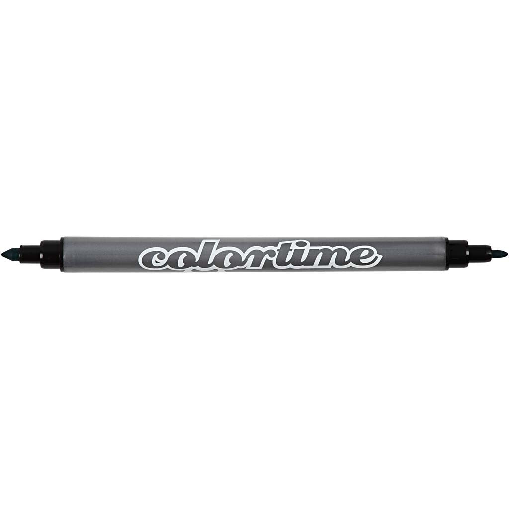 Feutres Colortime Double Pointe, trait 2,3+3,6 mm, couleurs classiques, 6 pièces/ 1 Pq. [HOB-37984]