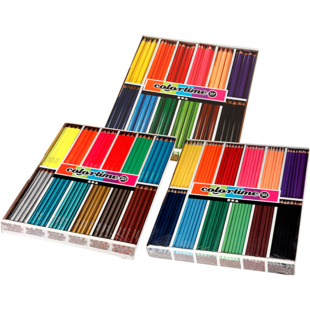 Colortime Colouring Pencils, assorted colours, 576 pc