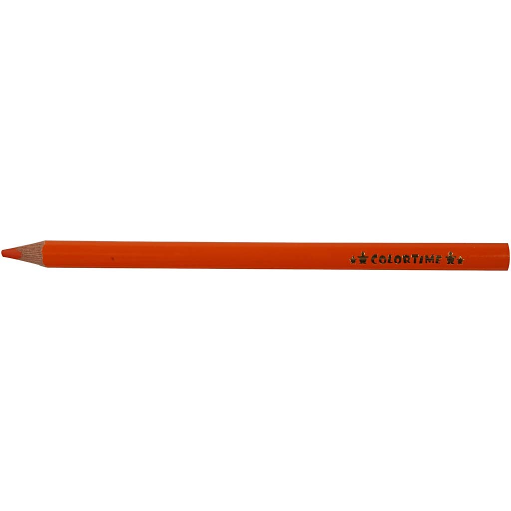 Kleurpotloden, L: 17,45 cm, vulling 5 mm, JUMBO, oranje, 12 stuk/ 1 doos [HOB-38171]