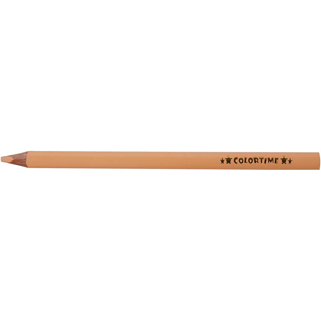 Kleurpotloden, L: 17,45 cm, vulling 5 mm, JUMBO, licht beige, 12 stuk/ 1 doos [HOB-38174]
