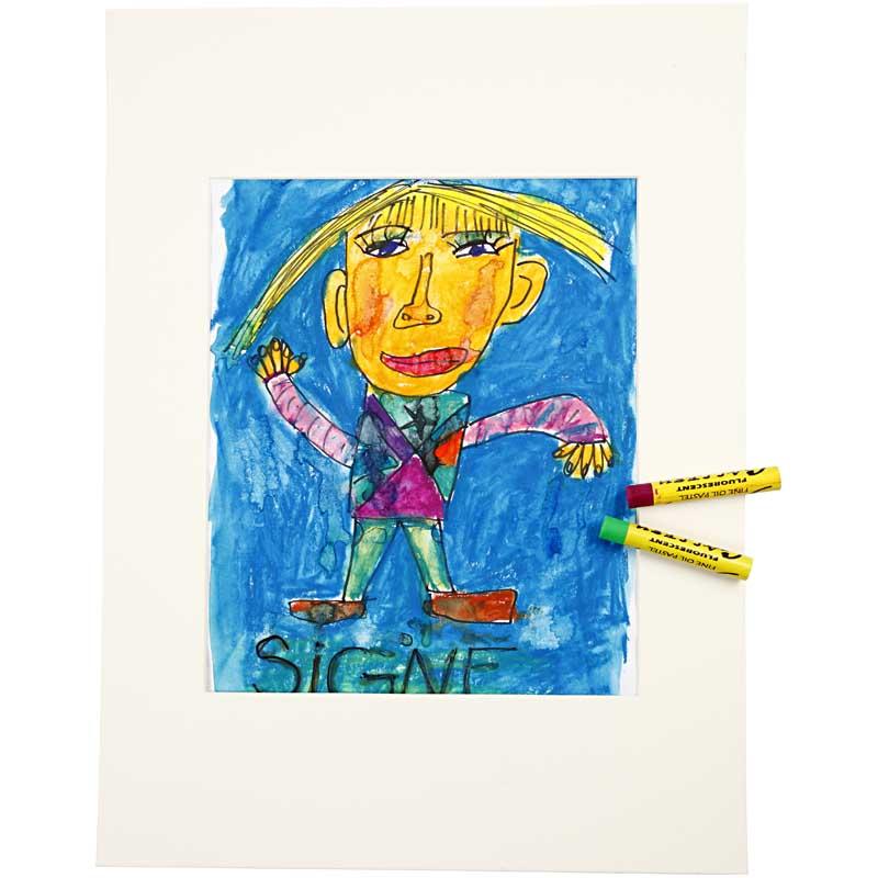 Pastels à la cire aquarellables, L : 9,3 cm, ass. de couleurs, 24 pièces/ 1 Pq. [HOB-38285]