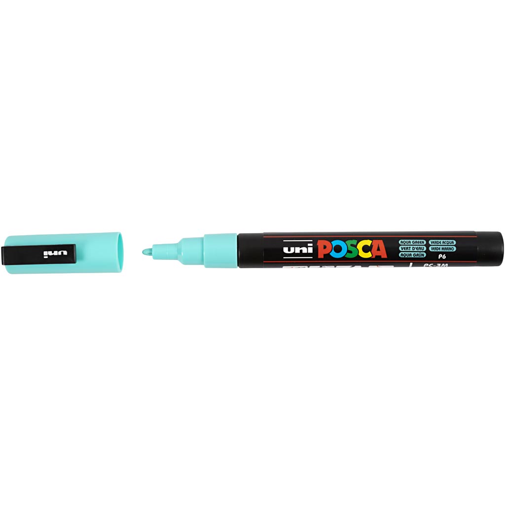 Posca Marker, diverse kleuren, afm PC-3M, lijndikte 0,9 - 1,3 mm, 8 div/ 1 doos [HOB-384290]