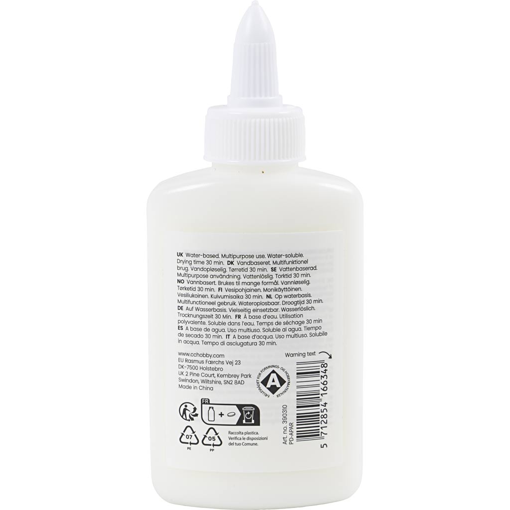 Schoollijm, 100ml/ 1 fles [HOB-390310]